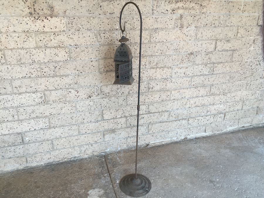 Rustic Metal Lantern With Stand [Photo 8]