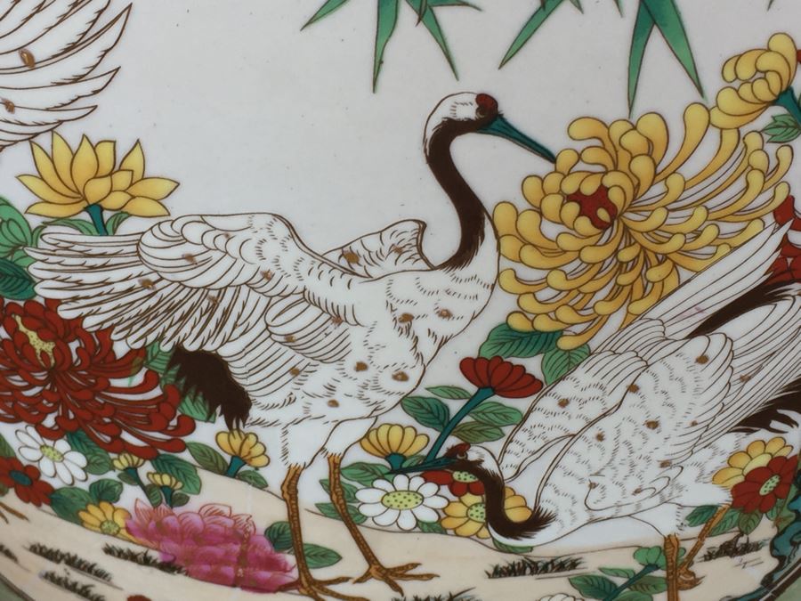 Large Asian Porcelain Fish Bowl Pot [Photo 4]