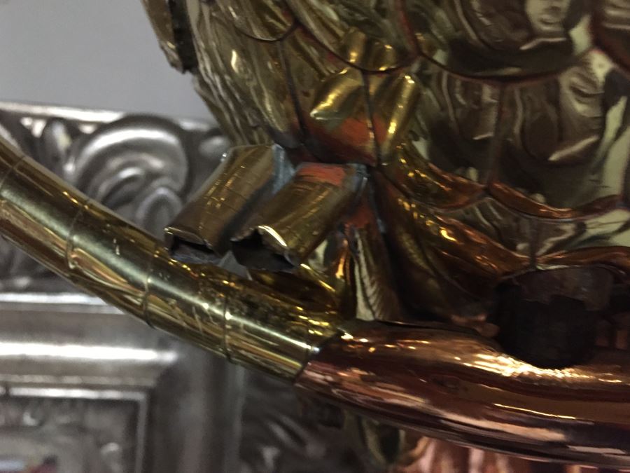 Large Copper And Brass Metal Bird Sculpture [Photo 14]