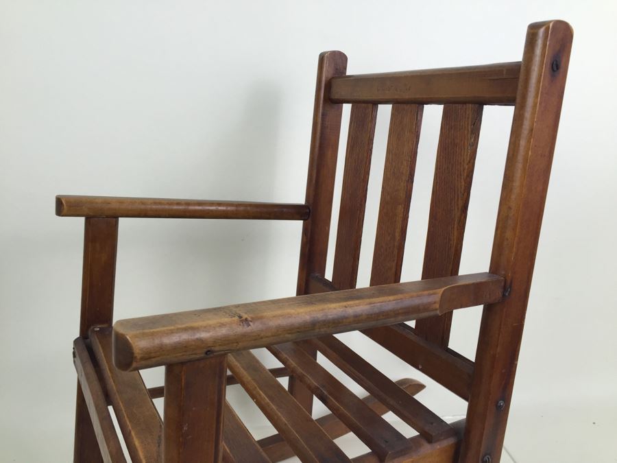 Vintage Wooden Child's Rocking Chair [Photo 4]