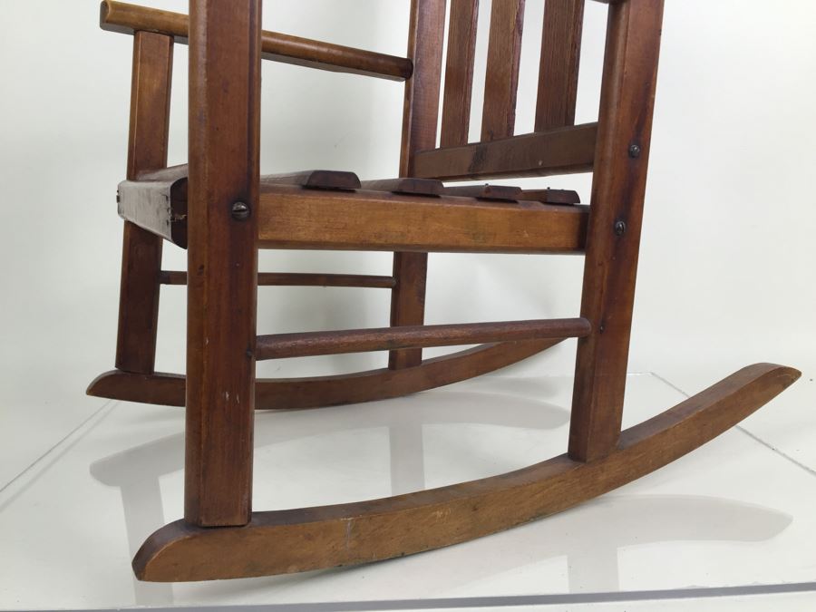 Vintage Wooden Child's Rocking Chair [Photo 5]