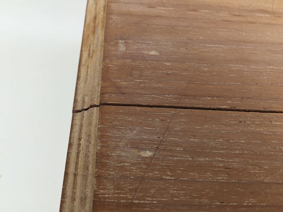 Nicely Carved Painted Stool With Floral Motif [Photo 8]