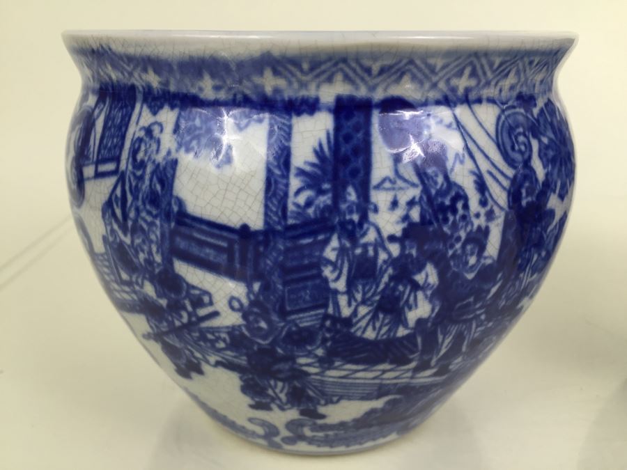 Pair Of Blue And White Satsuma Porcelain Bowls [Photo 15]