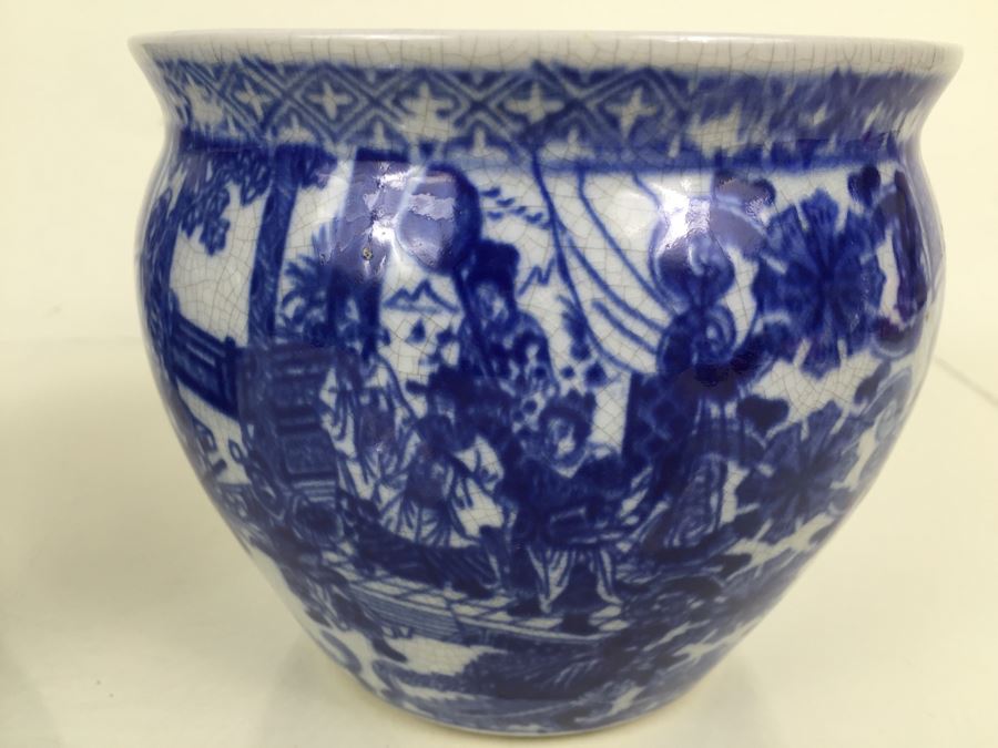 Pair Of Blue And White Satsuma Porcelain Bowls [Photo 6]