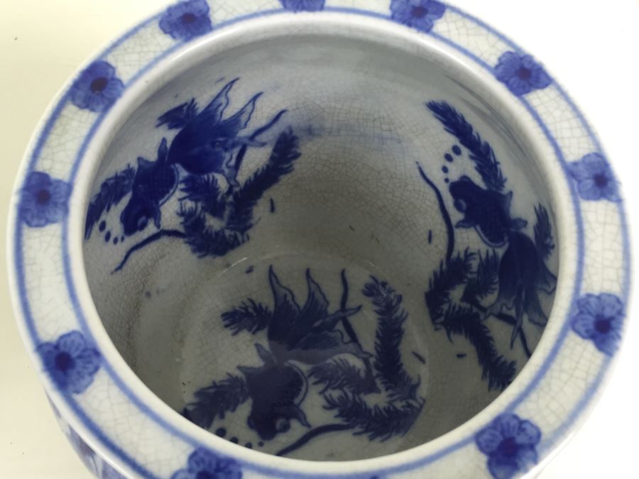Pair Of Blue And White Satsuma Porcelain Bowls [Photo 12]