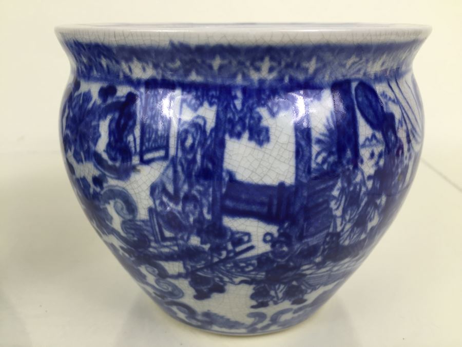 Pair Of Blue And White Satsuma Porcelain Bowls [Photo 7]