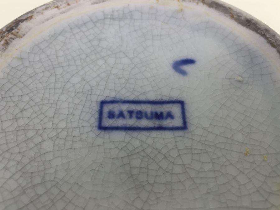 Pair Of Blue And White Satsuma Porcelain Bowls [Photo 23]