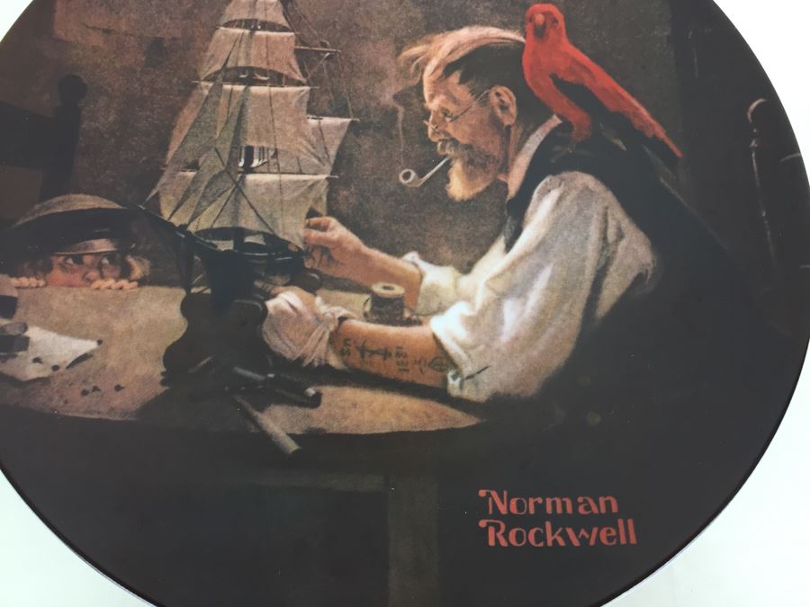 Set Of Four Knowles Collectible Limited Edition Plates Norman Rockwell And Gone With The Wind [Photo 2]