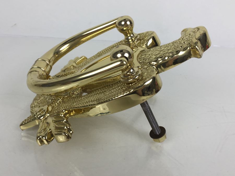 JUST ADDED - Solid Polished Brass Eagle Door Knocker [Photo 5]
