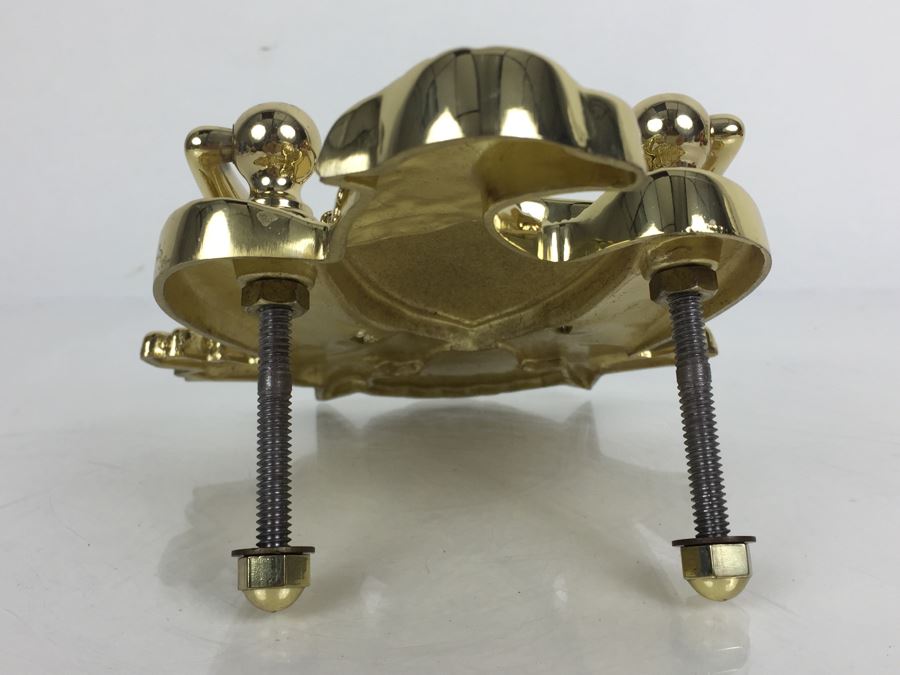 JUST ADDED - Solid Polished Brass Eagle Door Knocker [Photo 6]