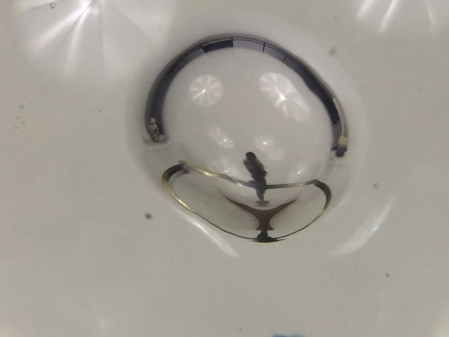 JUST ADDED - Crystal Ball With Large Bubble At Center Of Ball On Brass Dragon Stand [Photo 6]