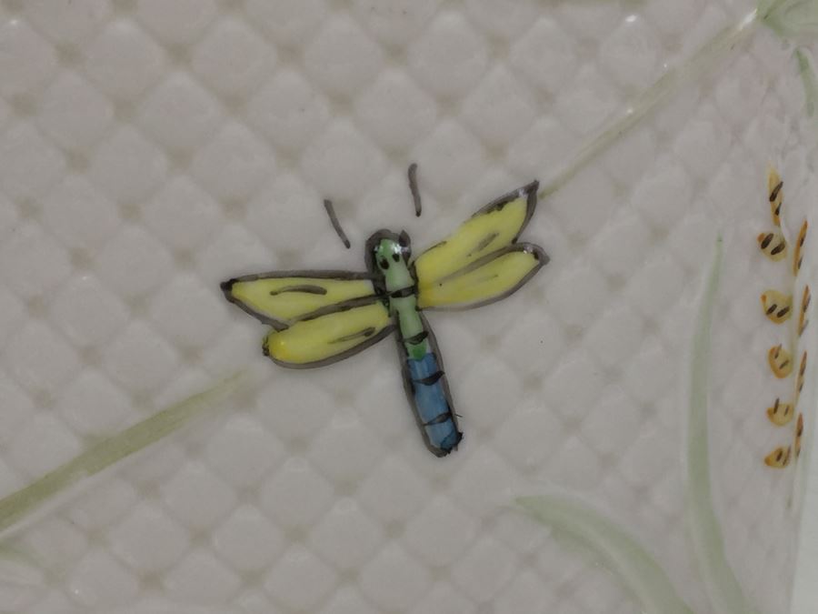 JUST ADDED - Belleek Ireland Dragonfly Open Sugar Bowl [Photo 2]