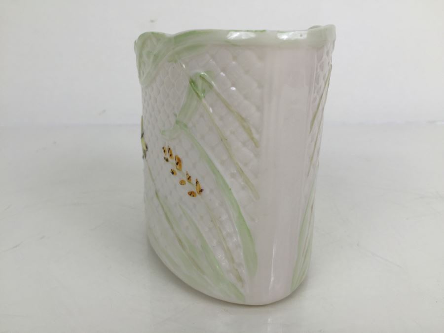 JUST ADDED - Belleek Ireland Dragonfly Open Sugar Bowl [Photo 7]