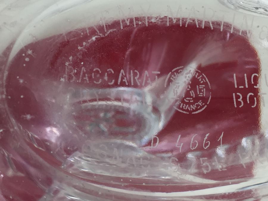 JUST ADDED - Vintage Baccarat Crystal Cognac E. Remy Martin Decanter With Stopper [Photo 14]