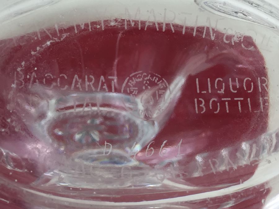 JUST ADDED - Vintage Baccarat Crystal Cognac E. Remy Martin Decanter With Stopper [Photo 15]