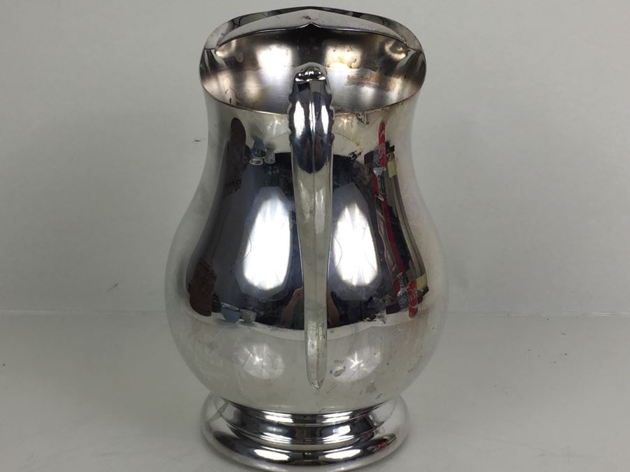 JUST ADDED - TOWLE Silverplated Water Pitcher Engraved GEICO Christmas 1983 [Photo 2]