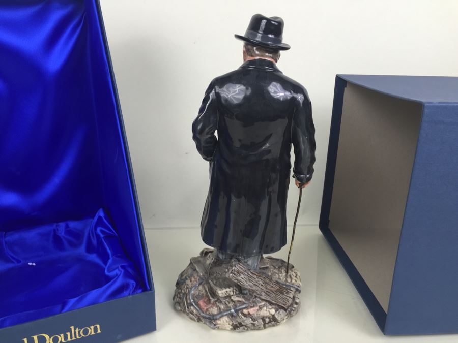 JUST ADDED - Royal Doulton Large Figurine Winston S. Churchill HN 3433 Limited Edition 143 Of 5,000 With Original Box [Photo 8]