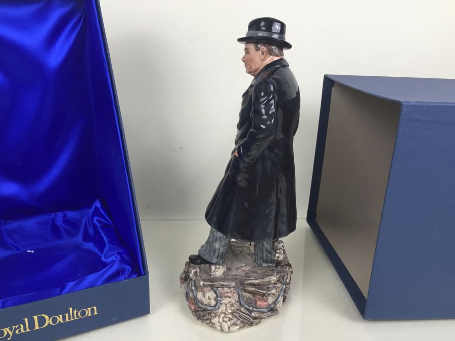 JUST ADDED - Royal Doulton Large Figurine Winston S. Churchill HN 3433 Limited Edition 143 Of 5,000 With Original Box [Photo 9]
