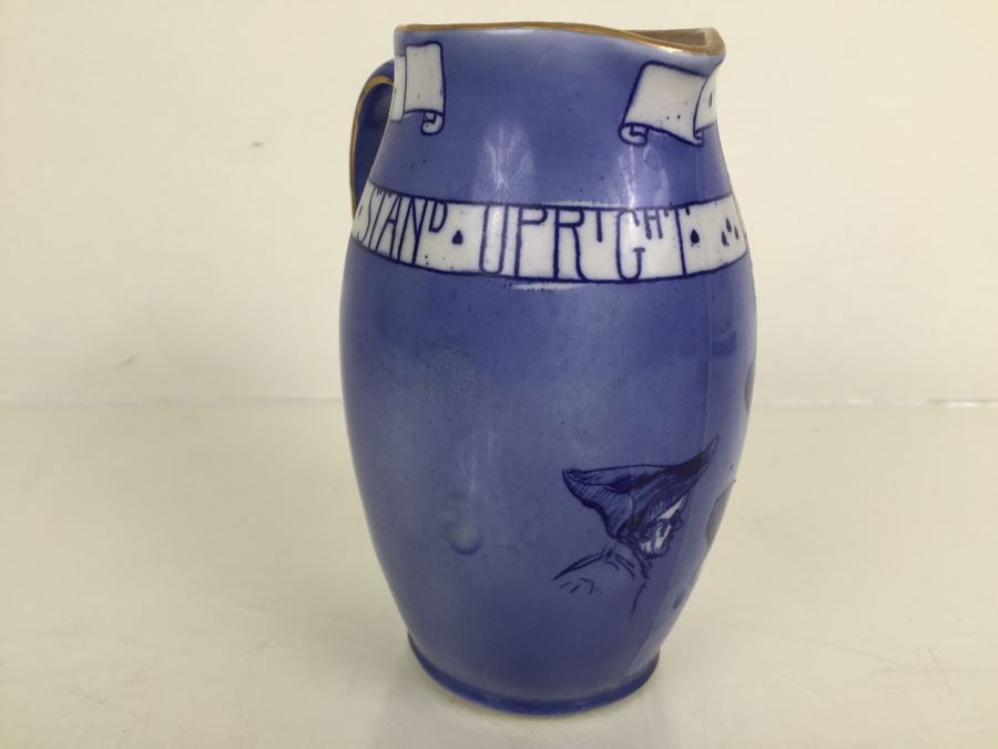 JUST ADDED - Vintage Royal Doulton Motto Proverb Pitcher D 1573 Hand Painted [Photo 7]