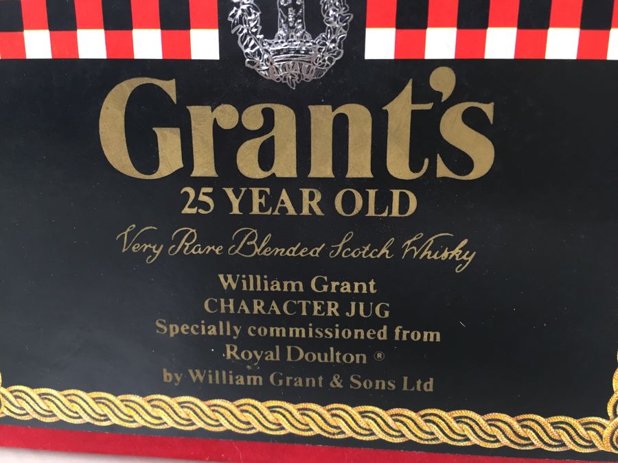 JUST ADDED - Royal Doulton Large William Grant Character Jug Liquor Decanter Empty With Box Limited Edition Of 5,000 [Photo 5]