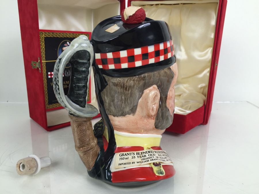 JUST ADDED - Royal Doulton Large William Grant Character Jug Liquor Decanter Empty With Box Limited Edition Of 5,000 [Photo 13]