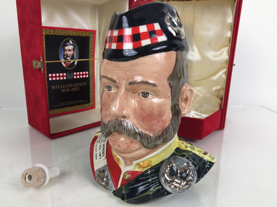JUST ADDED - Royal Doulton Large William Grant Character Jug Liquor Decanter Empty With Box Limited Edition Of 5,000 [Photo 10]