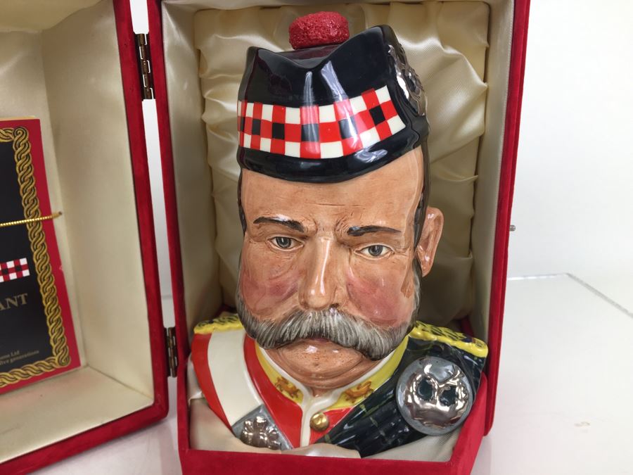 JUST ADDED - Royal Doulton Large William Grant Character Jug Liquor Decanter Empty With Box [Photo 8]