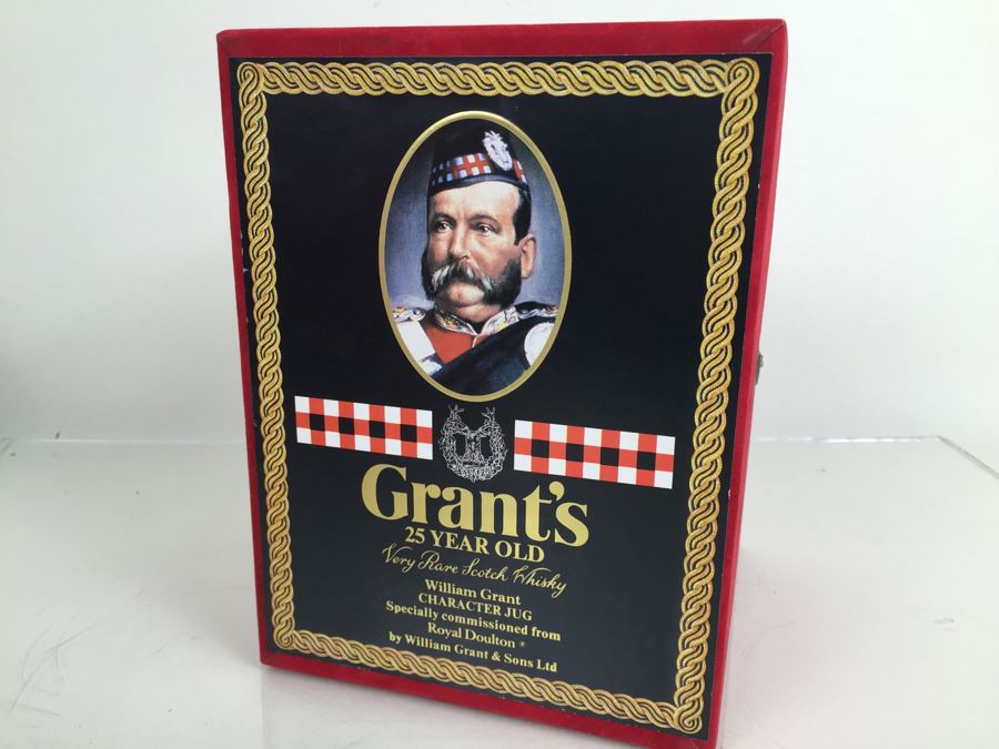 JUST ADDED - Royal Doulton Large William Grant Character Jug Liquor Decanter Empty With Box [Photo 4]