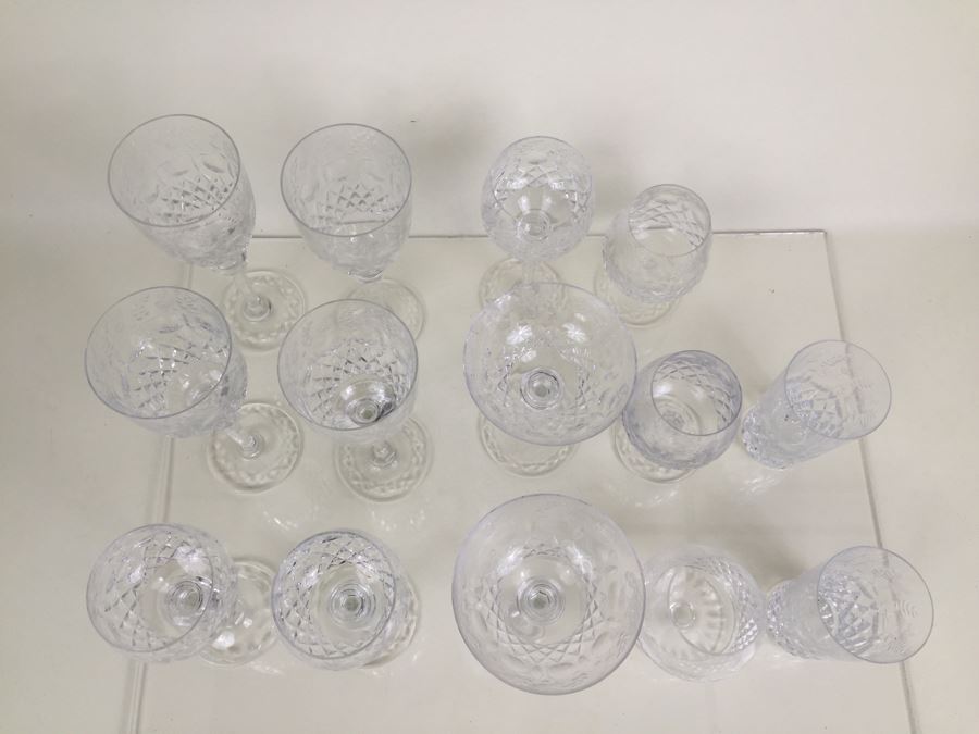 JUST ADDED - (14) Rogaska Crystal Queen Pattern Stemware Glass Lot [Photo 5]