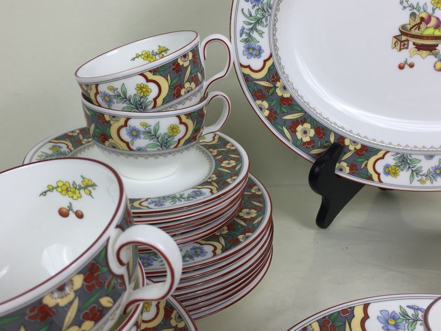 JUST ADDED - Minton Fine Bone China 'Oriental Blossom' Pattern Made In England Royal Doulton China Set [Photo 12]