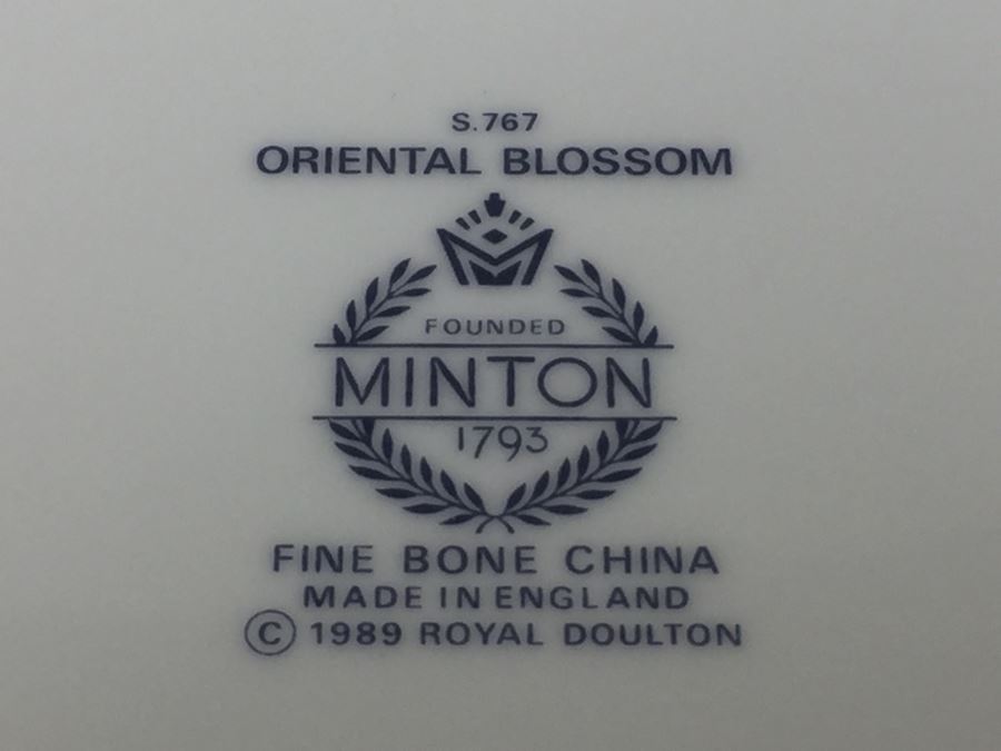 JUST ADDED - Minton Fine Bone China 'Oriental Blossom' Pattern Made In England Royal Doulton China Set [Photo 3]