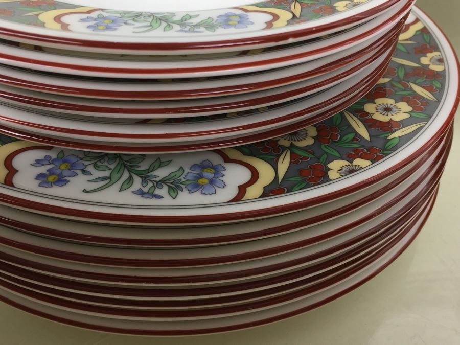 JUST ADDED - Minton Fine Bone China 'Oriental Blossom' Pattern Made In England Royal Doulton China Set [Photo 11]