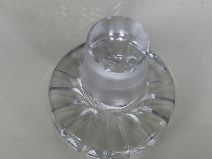 JUST ADDED - (3) Crystal Liquor Decanters With Stoppers [Photo 23]