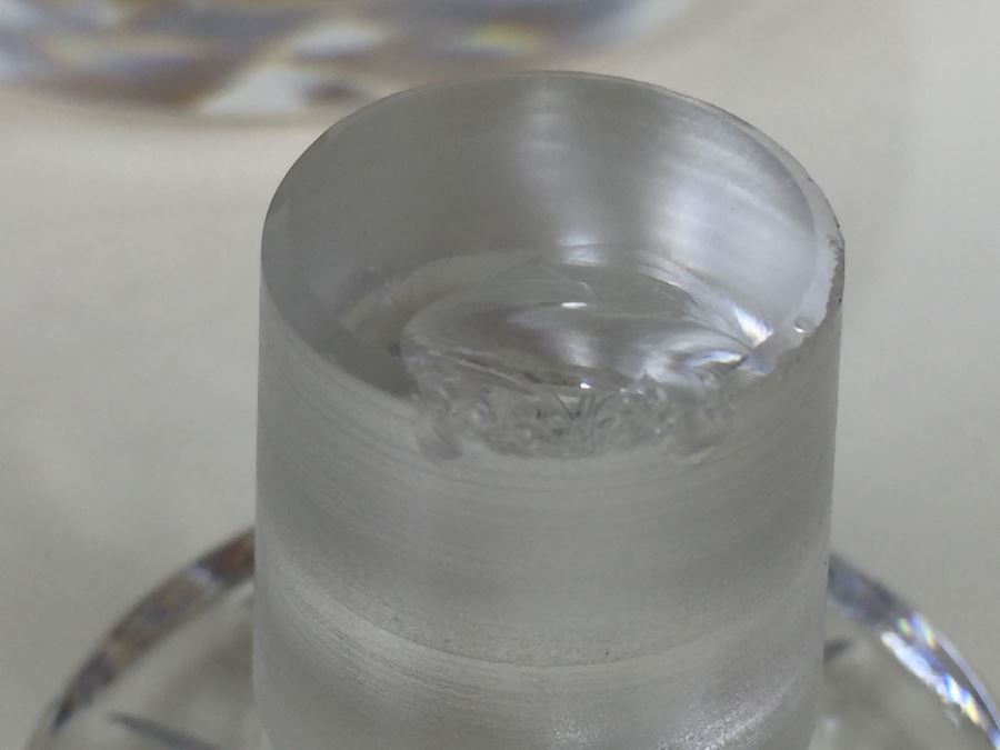 JUST ADDED - (3) Crystal Liquor Decanters With Stoppers [Photo 22]