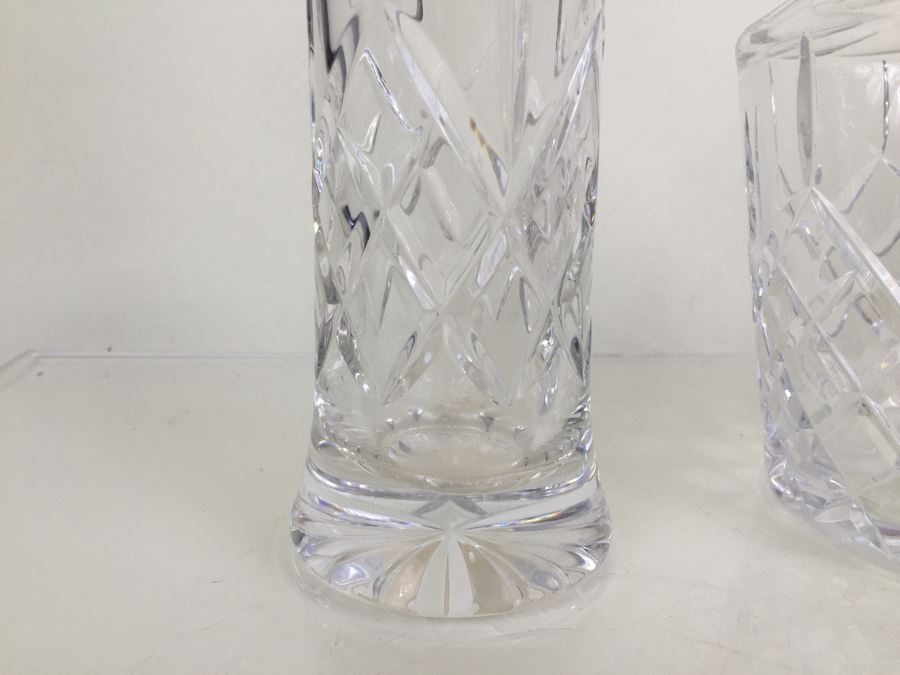 JUST ADDED - (3) Crystal Liquor Decanters With Stoppers [Photo 5]
