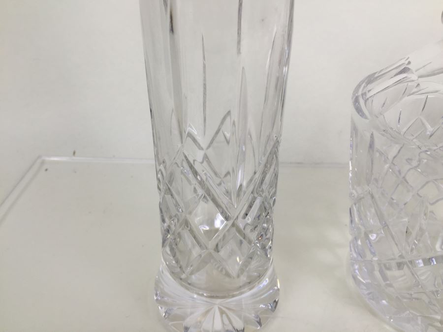 JUST ADDED - (3) Crystal Liquor Decanters With Stoppers [Photo 7]