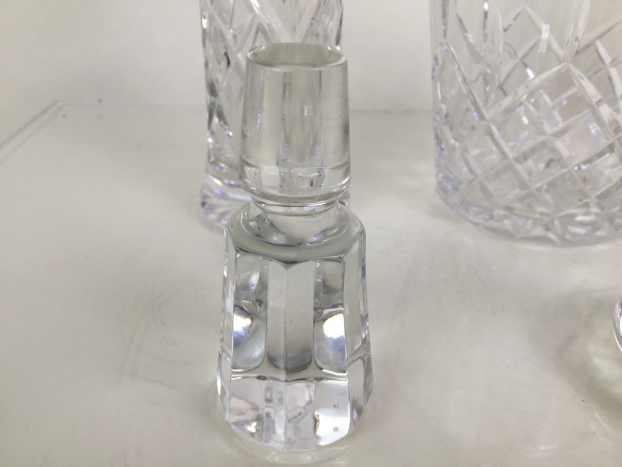 JUST ADDED - (3) Crystal Liquor Decanters With Stoppers [Photo 16]