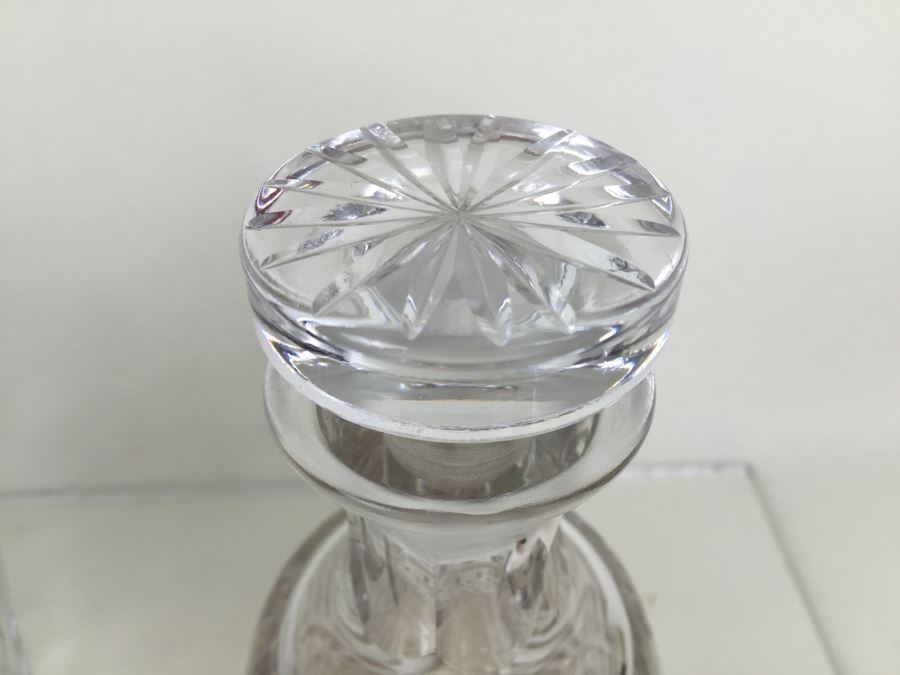 JUST ADDED - (3) Crystal Liquor Decanters With Stoppers [Photo 14]
