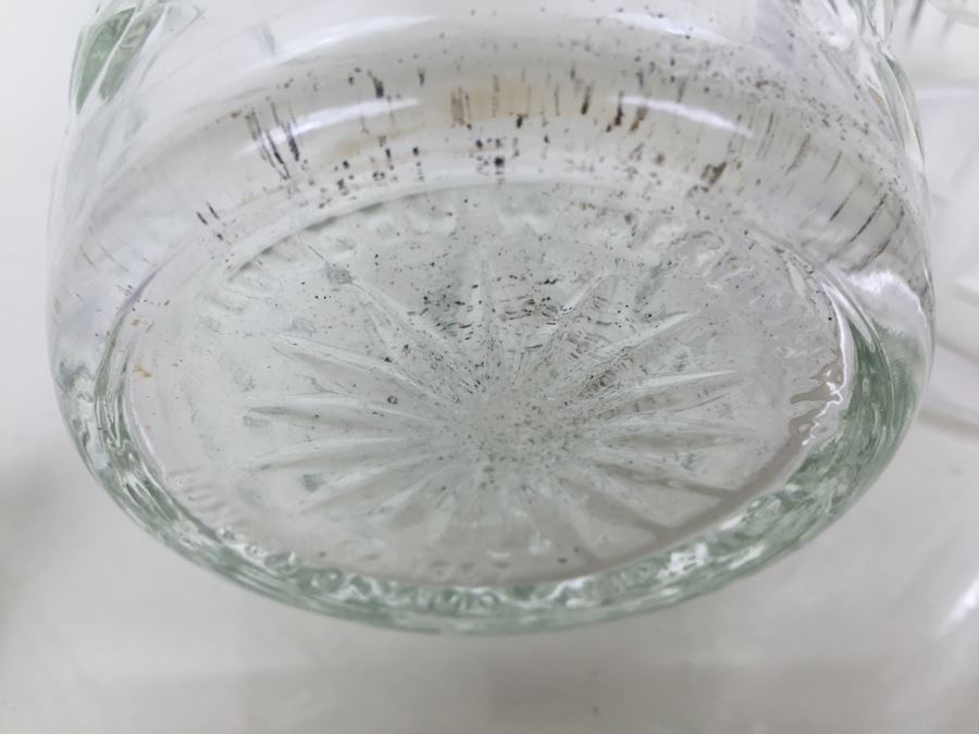 JUST ADDED - Pair Of Glass Decanters With Stoppers [Photo 10]