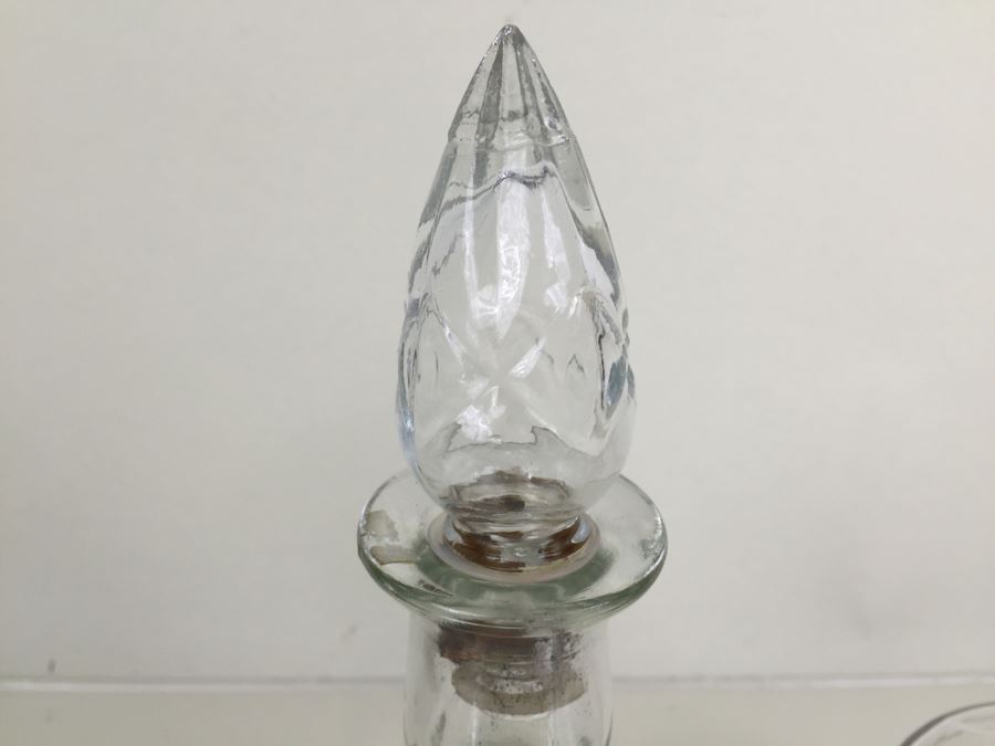 JUST ADDED - Pair Of Glass Decanters With Stoppers [Photo 3]