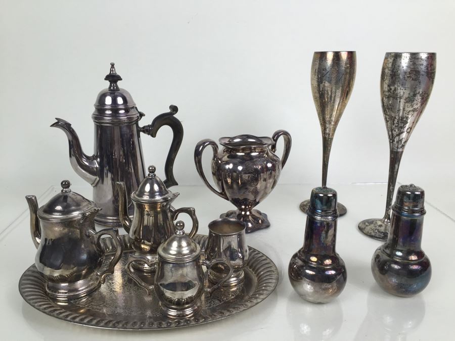 JUST ADDED - Collection Of Silverplate Tableware