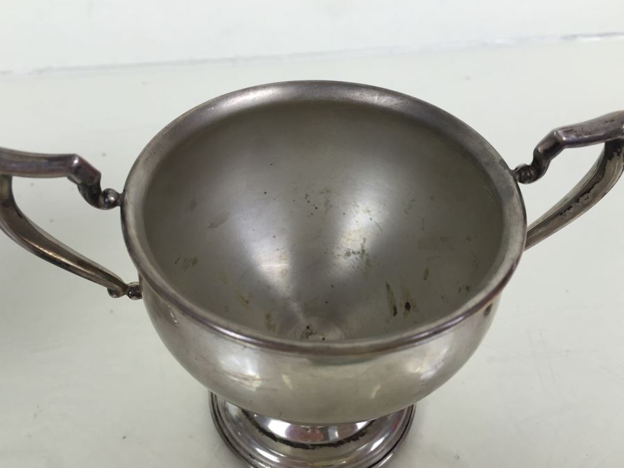 JUST ADDED - Vintage La Pierre Weighted Sterling Silver Creamer And Sugar Bowl [Photo 9]