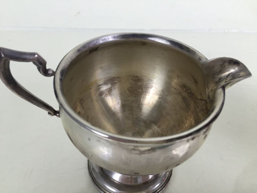 JUST ADDED - Vintage La Pierre Weighted Sterling Silver Creamer And Sugar Bowl [Photo 6]