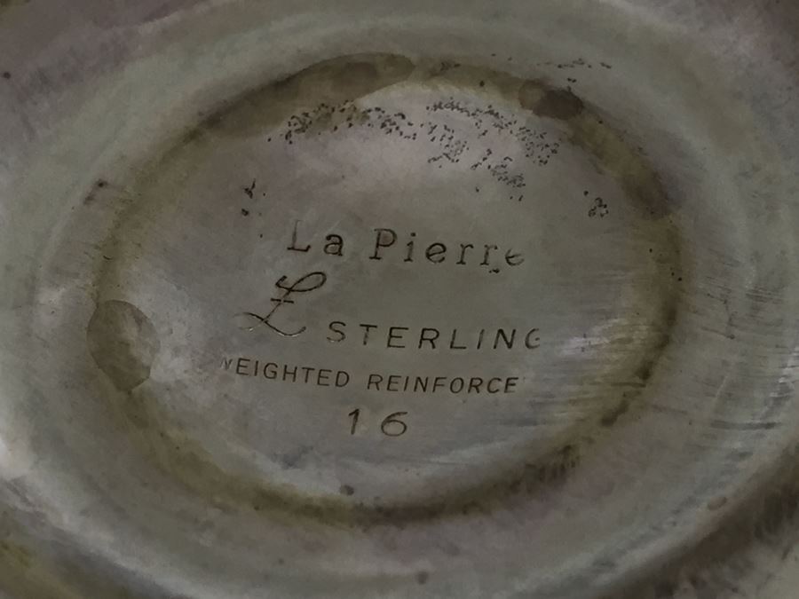 JUST ADDED - Vintage La Pierre Weighted Sterling Silver Creamer And Sugar Bowl [Photo 3]