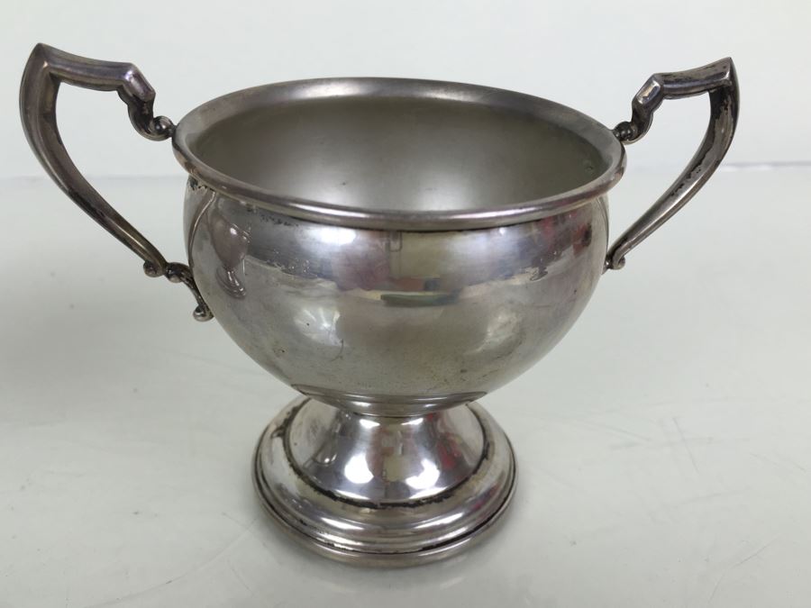 JUST ADDED - Vintage La Pierre Weighted Sterling Silver Creamer And Sugar Bowl [Photo 8]