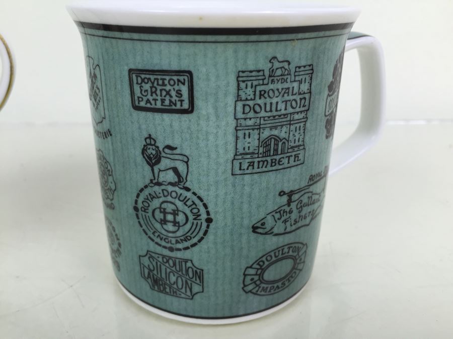 JUST ADDED - Pair Of Royal Doulton Coffee Mugs Cups [Photo 2]