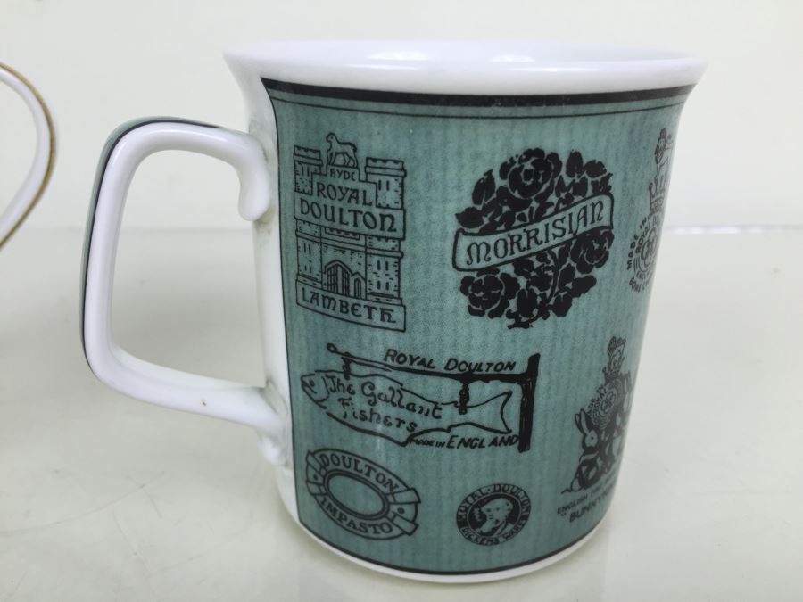 JUST ADDED - Pair Of Royal Doulton Coffee Mugs Cups [Photo 5]