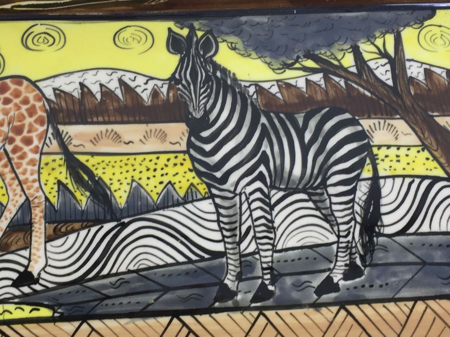JUST ADDED - Pair Of Beautifully Hand Painted Porcelain Trays From Zimbabwe [Photo 10]