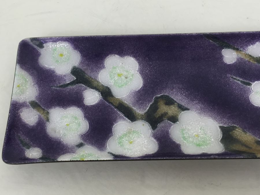 JUST ADDED - Vintage Ando Cloisonne Tray [Photo 2]