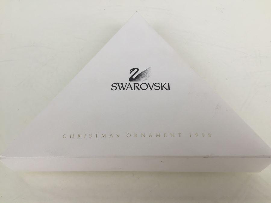 JUST ADDED - Swarovski Crystal Christmas Ornament 1998 With Box [Photo 4]